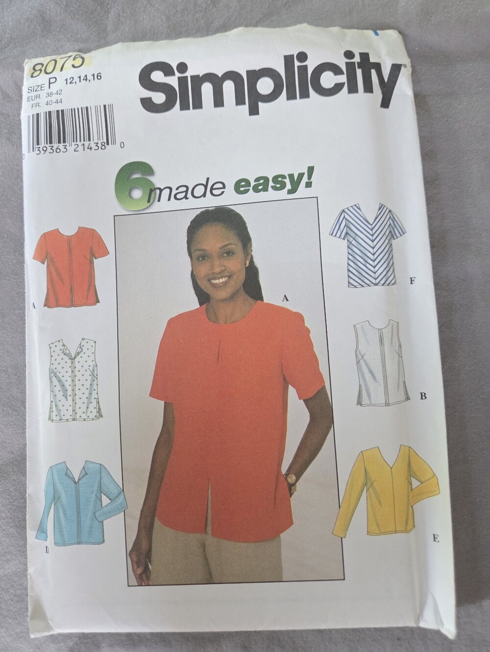 Simplicity 8075 Sewing Pattern